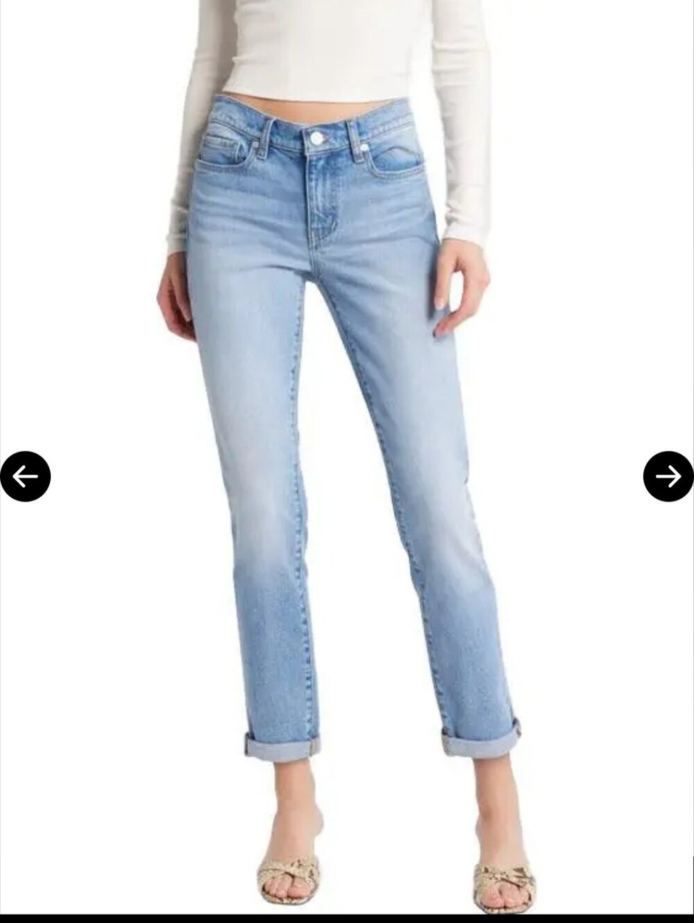 Frame Denim Le Garcon Straight Leg Jeans — Light Blue Wash